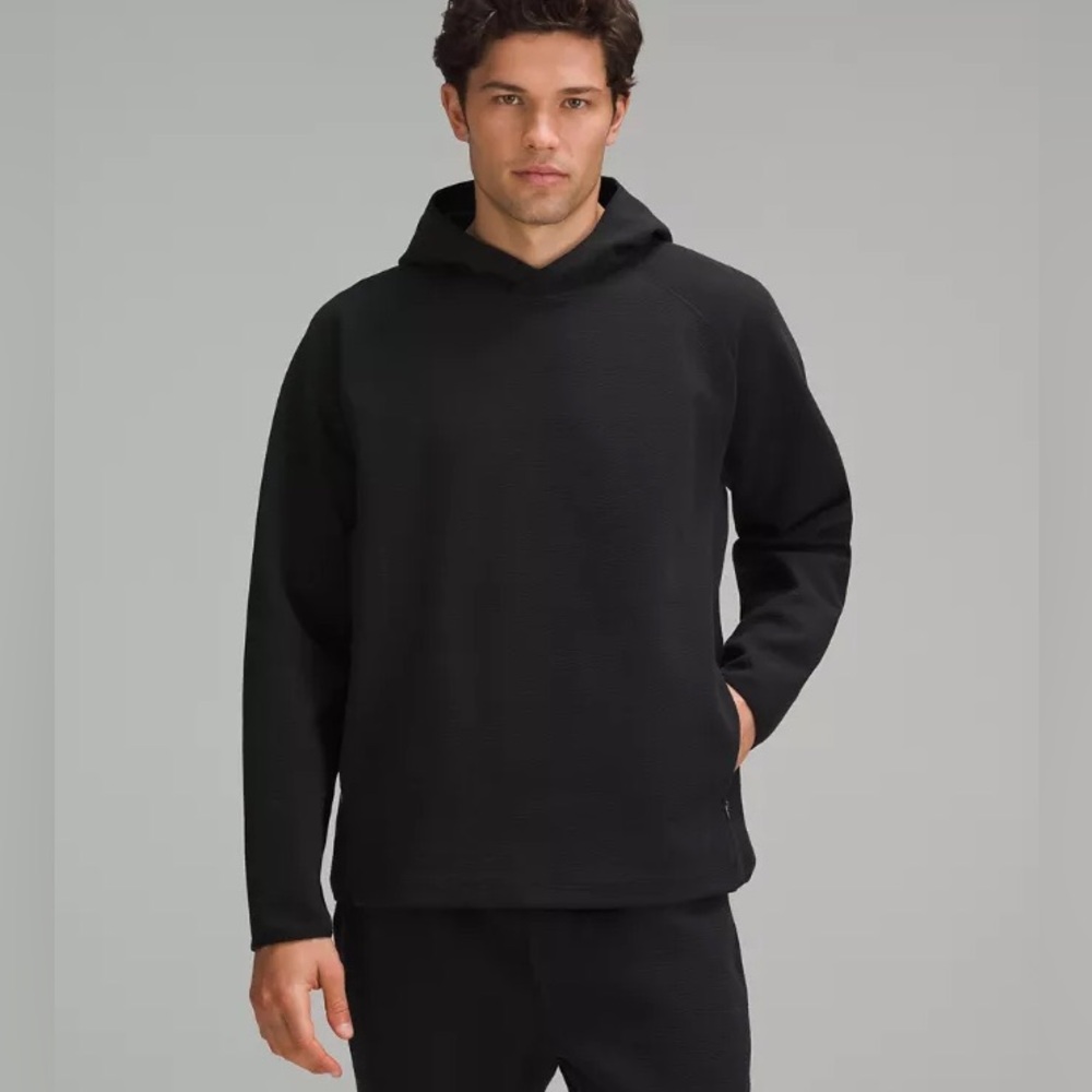 NWT Lululemon Textured Spacer Pullover Hoodie Black size L